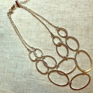 Silver statement necklace